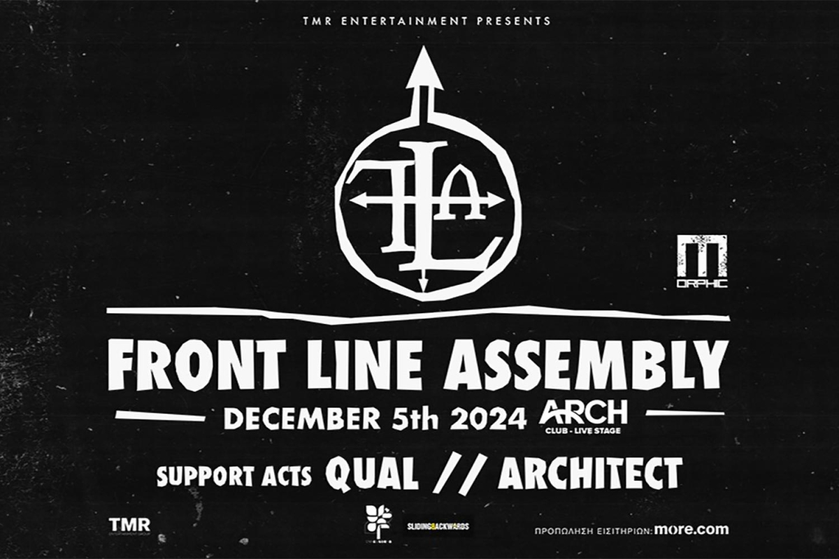 Οι Front line Assembly (CA) ζωντανά στο Arch Club, Πέμπτη 5/12! Special guests: Qual (UK) και Architect (DE)