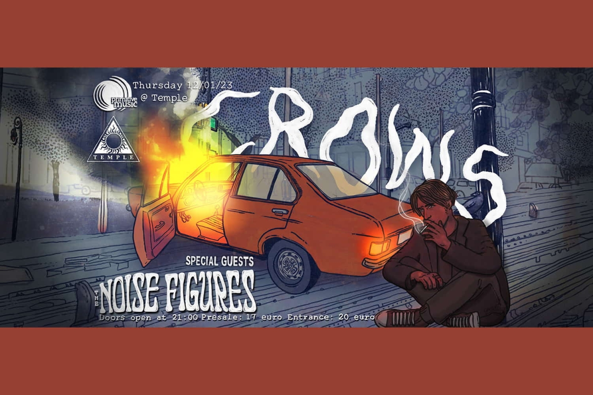 Crows // The Noise Figures live @ Temple //  Πέμπτη, 12-1-23!