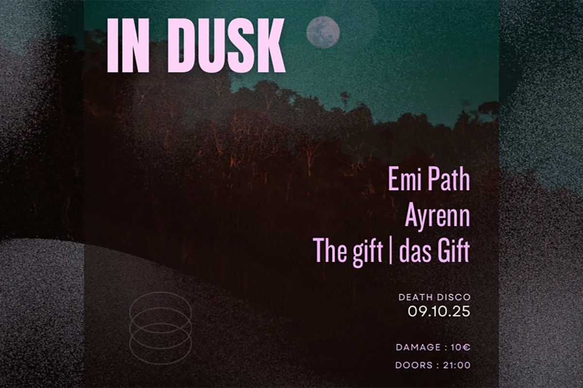 IN DUSK: Emi Path / Ayrenn / The gift|das Gift στη σκηνή της Death Disco την Πέμπτη 9/10