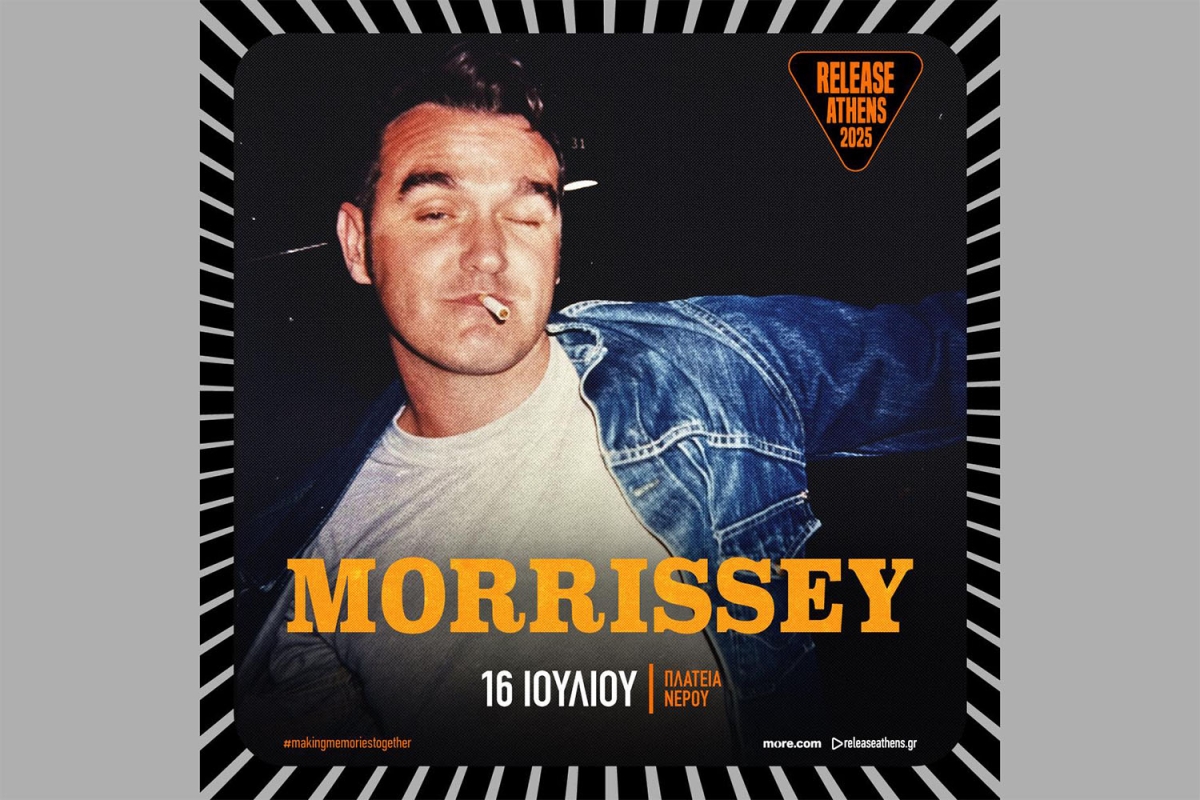 O Morrissey στο Release Festival 2025, την Τετάρτη 16 Ιουλίου!