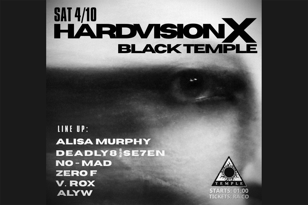 Saturday 4/10 Hardvision goes to Black Temple Athens